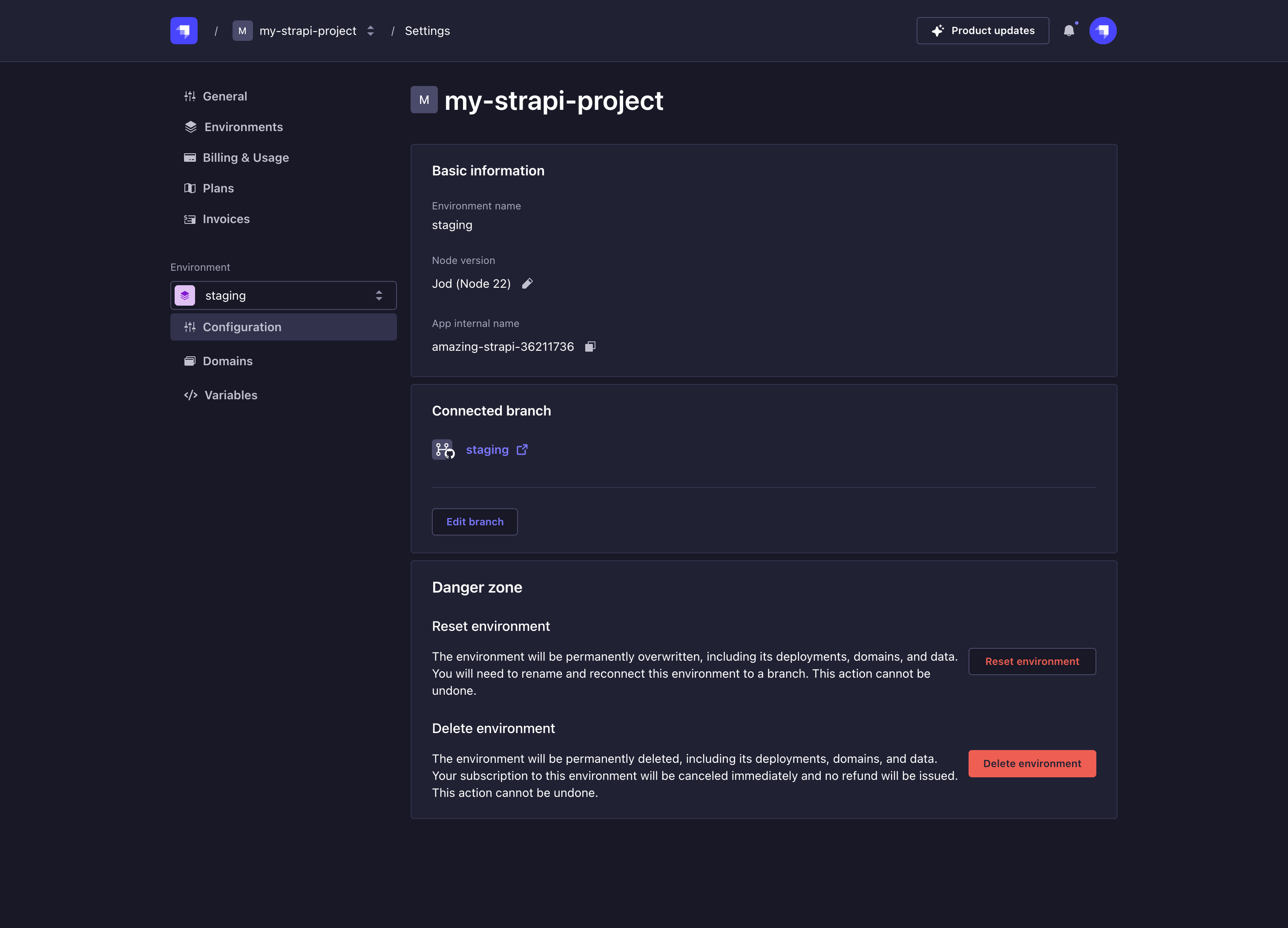 Project invoices